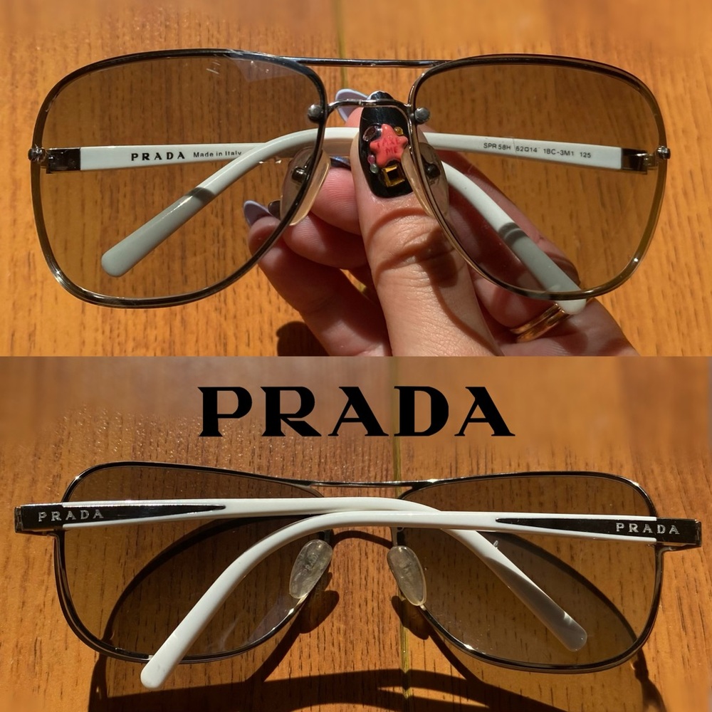 Super cute authentic Prada aviator sunglasses